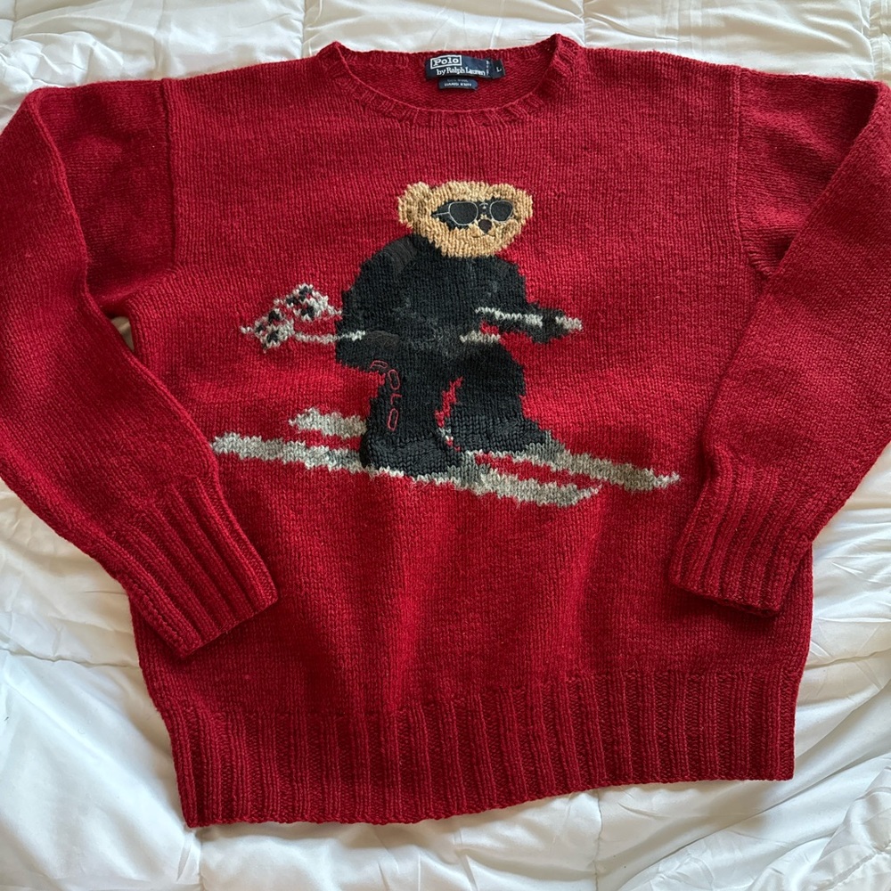 Vintage Polo by Ralph Lauren Ski Bear Sweater